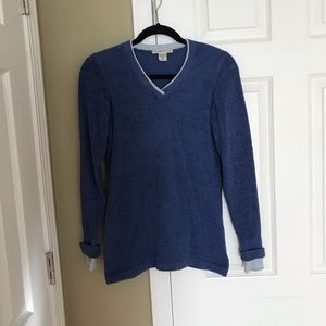 Exofficio Blue  V-neck Sweater